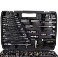 Kit d'Outils Complet 216 Pièces pour Réparation Automobile: Clé à Cliquet, Acier, DIY, Mécanique Auto et Maison