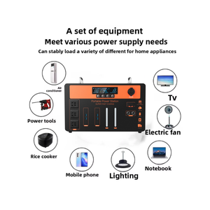 Station d'alimentation portable 2000W avec batterie solaire de secours pour la maison - Product Image 3