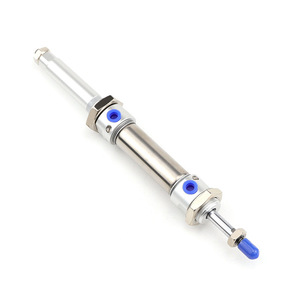 กระบอกสูบขนาดเล็กสแตนเลส MACJ16x25/50/75/100/150/200-50 แบบปรับได้ พร้อมระบบกันกระแทกอากาศ - Product Image 1