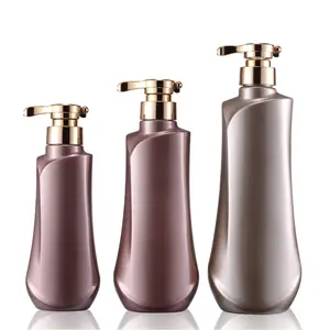 High quality 100ml 500ml 250ml PET eco friendly material cosmetic lotion pump shampoo bottle for hair conditioner shampoo bottle