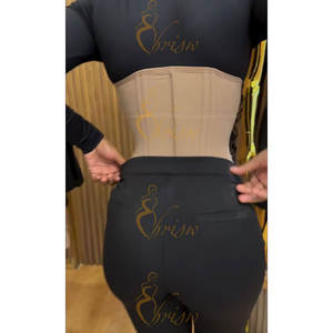 Logo personnalisé de haute qualité Double Compression <span class=keywords><strong>ceinture</strong></span> femmes <span class=keywords><strong>Latex</strong></span> taille formateur grande taille Shapewear minceur <span class=keywords><strong>ventre</strong></span> taille formateur - Product Image 5