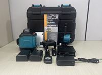 Niveau laser professionnel à faisceau vert pour extérieur, auto-nivelant, 16 lignes, avec kit complet