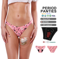 Flux lourd Ultra-absorbant Bambou Anti-ordor Menstruel Période Culotte No Pas Culottes Menstruelles