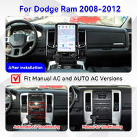 Radio para Auto Android de 14.5 Pulgadas para Dodge RAM 1500 2500 2008-2012, Reproductor Multimedia Estilo Tesla, Carplay Inalámbrico, Estéreo para Auto, Unidad Principal GPS