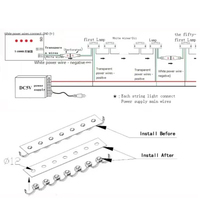20mm DC12V RGB Rgbw LED Pixel Light Punto impermeable Cuerdas de luz Luces de pista de Navidad permanentes