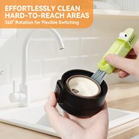 Brosse thermos 6 couleurs 3 motifs crocodile/fleur avec boucle de suspension et poignée en plastique pour biberons, couvercles thermos et boîtes à lunch