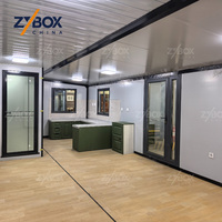 ZYBOX Solution Tout-en-un Maison Modulaire Préfabriquée Conteneur Pliable et Extensible 20ft 40ft avec Toilettes pour les Marchés Américain et Australien
