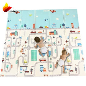Ville moderne Conception de routes Jouets pour bébés <span class=keywords><strong>Tapis</strong></span> de <span class=keywords><strong>jeu</strong></span> pour enfants <span class=keywords><strong>Tapis</strong></span> de <span class=keywords><strong>jeu</strong></span> pliables en XPE imperméable pour bébés - Product Image 6