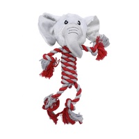 Jouet pour chien interactif avec corde jouet en peluche grinçant pour chien pour mouvement interactif