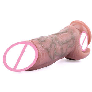 Erkekler için gerçekçi penis kol gecikme sprey boşalma erkek penis tor penis uzatma sıvı silikon seks oyuncak - Product Image 2