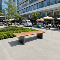 Bancs d'extérieur en acier inoxydable pour parcs, centres commerciaux, places publiques, zones résidentielles, jardins, cours et espaces de loisirs