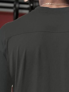 T-shirt décontracté pour homme à col rond, coupe classique, imprimé coloré, pour le sport et le fitness, fabrication en usine, personnalisation disponible. F10 - Product Image 5