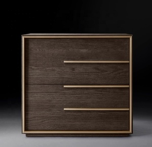 Muebles de dormitorio modernos Dormitorio <span class=keywords><strong>Metal</strong></span> Decorativo Alto diseño Sentido Gabinetes de madera Mesita de noche - Product Image 4