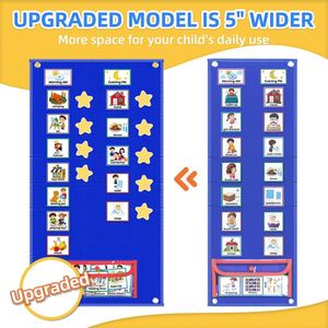Large Visual Schedule for Kids Morning Routine Chart for Toddlers Behavior Reward Chore Chart for Kids - Product Image 2