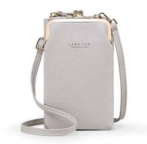 Commercio all'ingrosso di cuoio Dell'unità di elaborazione di marca portafogli <span class=keywords><strong>rosa</strong></span> raccoglitore delle ragazze delle donne del raccoglitore per le donne alla moda crossbody sacchetto del telefono - Product Image 4