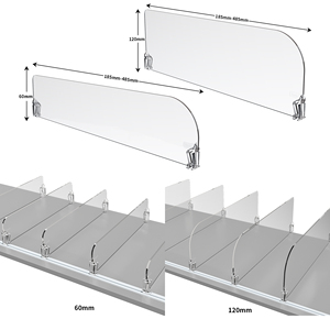 Divisor de Estantes de Farmacia de Acrílico Hookei, Tamaño Personalizado, Divisor de Estantes Magnético Ajustable para Supermercado - Product Image 3