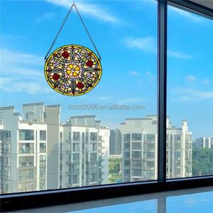 Panel de Vidrio Sólido de 12 Pulgadas con Diseño de Catedral para Iluminación Solar en Sala de Estar, Gimnasio, Comedor, Decoración de Paredes y Puertas Exteriores - Product Image 2