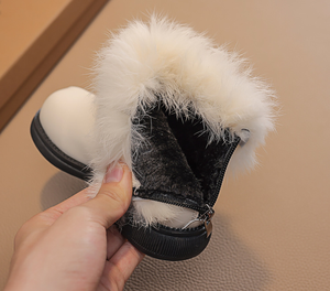 <span class=keywords><strong>Bottes</strong></span> en fourrure de couleur unie tendance, automne/hiver 2025, nouvelles <span class=keywords><strong>bottes</strong></span> en coton à semelle souple antidérapante pour filles - Product Image 6