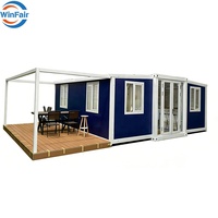 Maisons mobiles de luxe WinFair Philippines, maisons préfabriquées, maisons préfabriquées Butterfly, maison moderne à 2 chambres, villa extensible