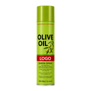 Natural Healthy Sheen <b>Spray</b> with Olive Oil 420ml <b>Moisturizing</b> Hair Shine Mist for Dry Thirsty Hair Scalp Care Private Label - Product Image 1