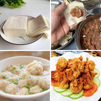 Machine commerciale à fabriquer des enveloppes de wonton, 3000-3600 pièces/heure, presse à peaux de wonton carrées pour cuisine de dim sum, restaurant de wontons et de nouilles