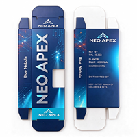 Cartouches vides jetables haut de gamme pour impression CMJN 0,5 ml/1 ml, personnalisables avec boîte en papier, boîte cadeau pour cartouches, support personnalisé
