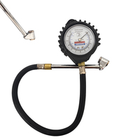 Pièce pneumatique Gonfleurs personnalisés Jauge de pneu Outil de mesure de type mécanique avec joint en acier inoxydable pour voiture