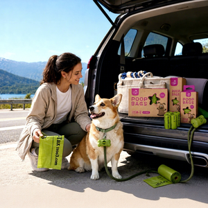 Private Label Factory Bio Based PE ASTM D6866 Pet Waste <b>Bags</b> Strong <b>Bags</b> for Daily Walks Custom Color Scent Packaging - Product Image 1