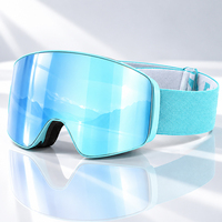 Masque de ski sphérique magnétique à double lentille haut de gamme anti-buée pour le ski alpin et le snowboard OEM haut de gamme