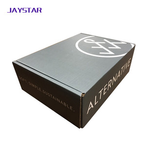 Custom Logo Recycled Paper Cardboard Large Black Gift Craft Corrugated Box For Packaging