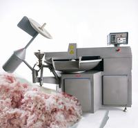 Hachoir à viande industriel en acier inoxydable pour la transformation de la viande en saucisses