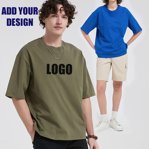 เสื้อยืด OEM/ODM คุณภาพสูง พิมพ์โลโก้ ผ้าฝ้าย 100% 290gsm เสื้อยืดเรียบง่าย สไตล์ลำลอง เสื้อยืดแบบกำหนดเอง เสื้อยืดเปล่าขายส่งสำหรับผู้ชาย - Product Image 2