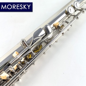 ขลุ่ย MORESKY FML-601 16 รูปิด คีย์ C ขลุ่ยคอนเสิร์ต คิวโปรนิกเกิล ชุบนิกเกิล/เงิน พร้อมคีย์ E คีย์ C เมเจอร์ - Product Image 6