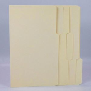 <b>File</b> Folders 1/3-Cut Tab Assorted Positions Letter Size Manila Paper Pack of 100 Multiple Colors <b>A4</b>/Letter/Legal Size - Product Image 5