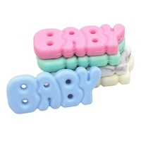 Clips en gros porte-tétine de qualité alimentaire bricolage chaîne de sucette accessoires bébé perles de silicone pour bijoux