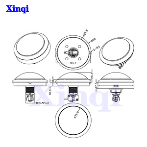 Giá bán buôn 100 mét lớn Vòng <span class=keywords><strong>push</strong></span> <span class=keywords><strong>button</strong></span> LED chiếu sáng với micro cho <span class=keywords><strong>Diy</strong></span> <span class=keywords><strong>Arcade</strong></span> trò chơi các bộ phận máy 5/12V lớn Dome ánh sáng - Product Image 6