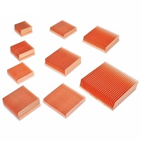 Dissipateur thermique en cuivre pur, radiateur de refroidissement DIY pour Raspberry Pi, imprimante 3D électronique, puce IC MOS, dissipation de chaleur