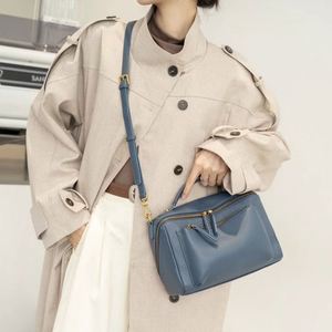 Bolso Casual de Cuero Genuino Vintage para Mujer, de Alta Calidad, a la Moda, Impermeable, Versátil, de Hombro y Bandolera - Product Image 4