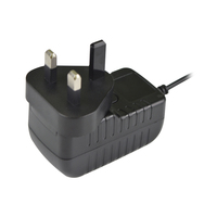 Adaptateur secteur AC/DC interchangeable 6V/12V/24V 1A, norme DOE niveau VI, prises US, EU, UK, AU, DC 5.5*2.1mm, CE, FCC, RoHS, OEM disponible