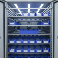 Contenedor de Almacenamiento Industrial de Plástico Resistente, Antiestático, ESD, Ahorra Espacio, Duradero, Multifuncional y de Calidad