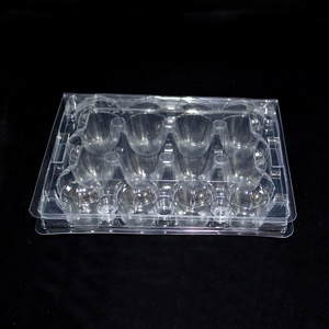 Wholesale 12 Holes Plastic Disposable Clamshell Blister Tray for Quail Egg