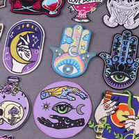 Nouvelle arrivée dessin animé Blue Eye Street Fashion Series repassage patch brodé pour coudre des vêtements chapeau jean