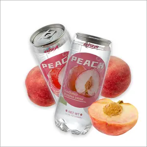 Manufacturer Carbonated Drink 350ml Sparkling Peach Flavor Water