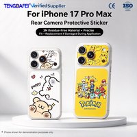 Autocollant de protection d'objectif photo TENGDAFEI étanche et anti-rayures pour iPhone 17 Pro Max/18 Pro Max/17 et 18 Pro/Air