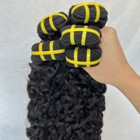 Grosir Dropship ekstensi rambut keriting birai Kamboja mentah 100% kutikula mentah sesuai rambut manusia keriting siam Vendor bundel rambut