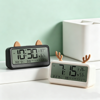 Multifunktions-Digitaluhr Kalender Hygrometer Temperatur Schwarzlicht-Uhr Cartoon Kinderzimmer Wecker