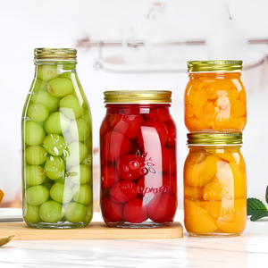 250 ml 500 ml 1L Pâte à <span class=keywords><strong>tartiner</strong></span> vide Cueillette Relish Poivron Conserve Bocal en verre Salsa pour confiture Gelée Beurre de noix - Product Image 4