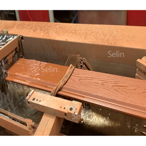 Selin nóng bán không thấm nước <span class=keywords><strong>WPC</strong></span> decking ngoài trời co-đùn liền mạch hạt mịn <span class=keywords><strong>WPC</strong></span> decking - Product Image 3