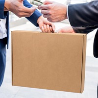 Caja de Embalaje de Cartón Corrugado de Lujo para Envío de Portátiles, Impresa a Medida, con Inserto de Espuma