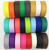 Ruban gros-grain imprimé en polyester à bords tissés, OEM d'usine, avec logo et couleur personnalisés, pour emballage cadeau, boîte, gâteau, fleur, et ruban de fixation